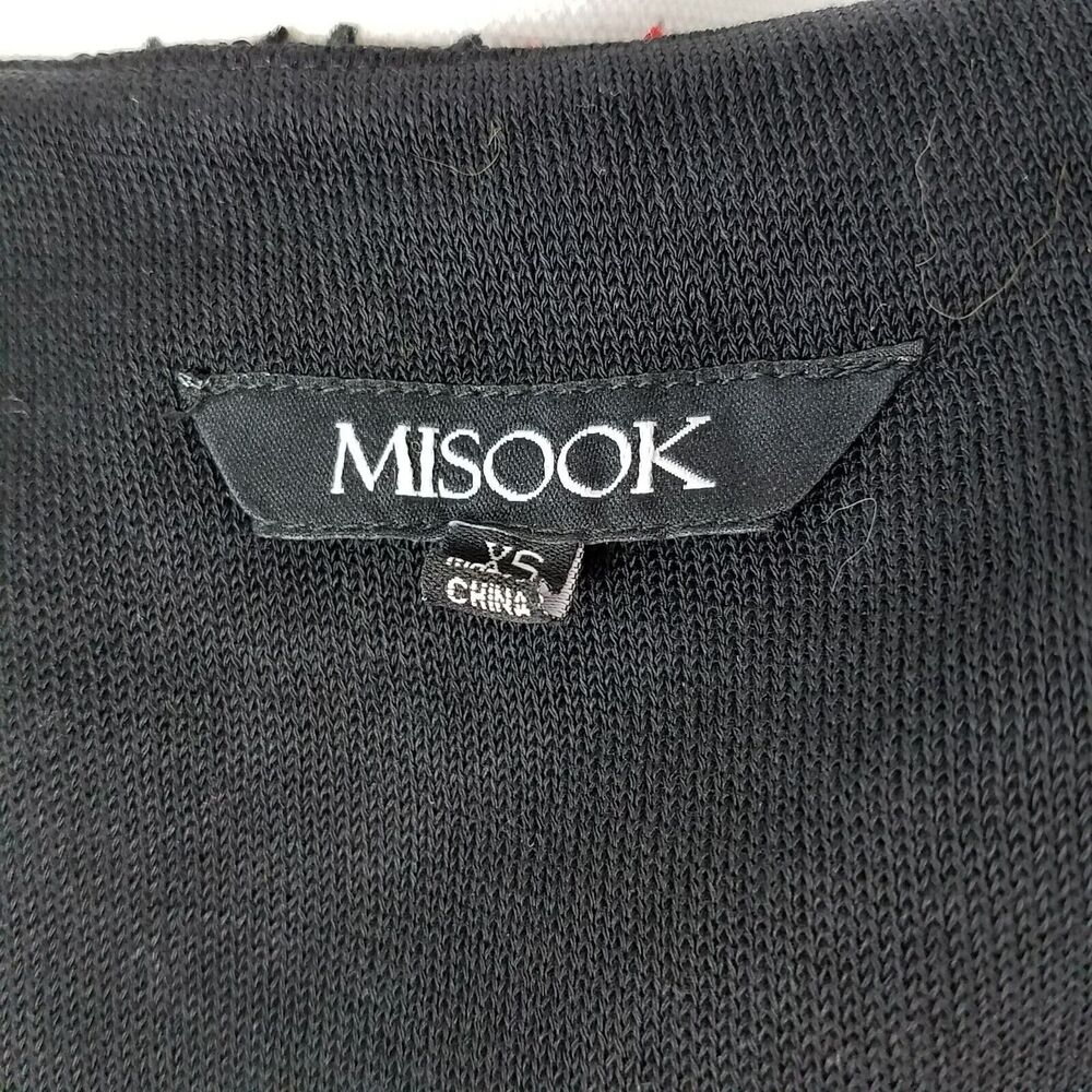 Misook Blazer Textured Long Sleeve Red Black Lined Business Career Size XS - Picture 6 of 8